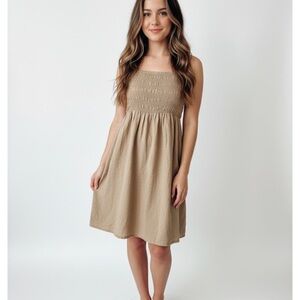 Universal Thread Tan Midi Dress